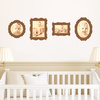 Antique Photo Frame Decals - Brown