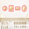 Antique Photo Frame Decals - Pink