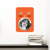 Cat Photo Frame Sticker - Orange