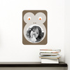 Monkey Photo Frame Sticker - Brown