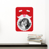 Santa Photo Frame Sticker - Red