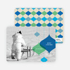 Transparent Ornaments Holiday Photo Cards - Majestic Blue