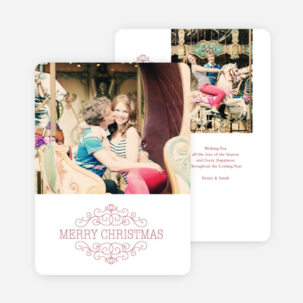 Chic Christmas Cards - Red