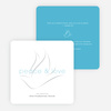 Dove of Peace and Love Religious Christmas Cards - Blue