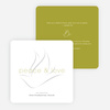 Dove of Peace and Love Religious Christmas Cards - Green