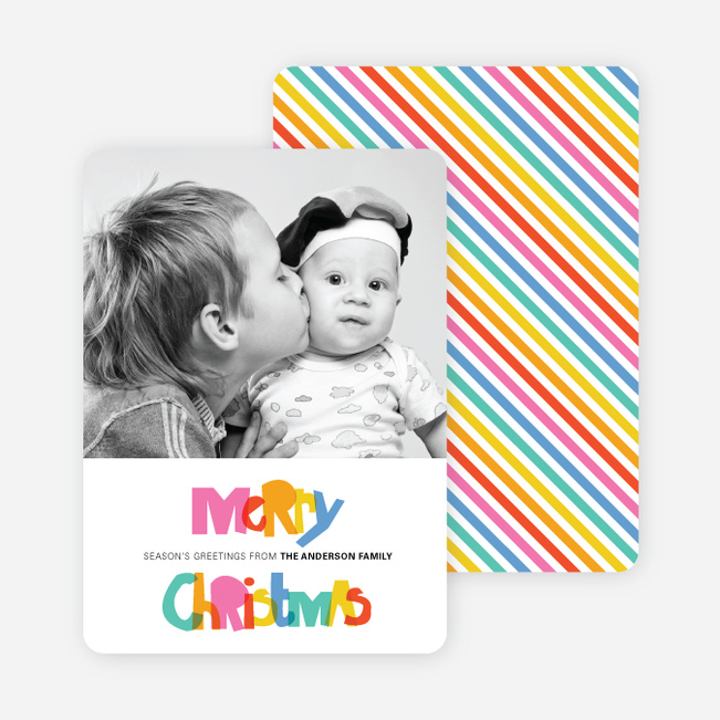 Fun Christmas Cards: Scribble Merry Christmas - Multi