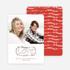 Handwritten Love: Holiday Cards for Newly Married Couples - Red