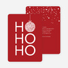 Ho Ho Ho Ornaments - Red