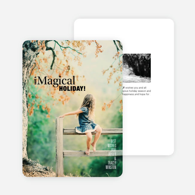 Magical Holiday Cards - Black