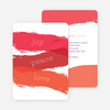 Strokes of Joy, Peace & Love Christmas Cards - Red