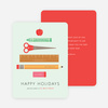 Teachers’ Happy Holiday Cards - Green