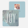Visions of Joy Holiday Photo Cards - Blue