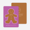 You Can Send Me, I’m the Gingerbread Man Holiday Cards - Purple