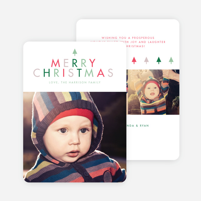 A Simple Merry Christmas Card - Green