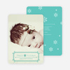 Art Deco Holiday Photo Cards - Blue