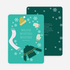 Frozen Christmas Cards - Green