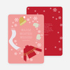 Frozen Christmas Cards - Red