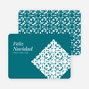 Paper Snowflake Feliz Navidad Cards - Blue