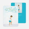 Peace, Love & Joy Holiday Photo Cards - Blue