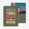 All Things Bright & Beautiful Holiday Cards - Brown