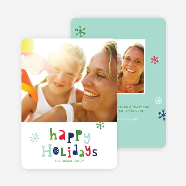 Colorful Happy Holidays Cards - Multi