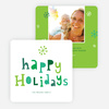 Colorful Happy Holidays - Green