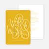 Fancy Warm Wishes - Yellow