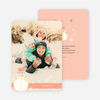 Let it Snowman Winter Holiday Cards - Orange