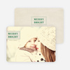 Merry & Bright Christmas Photo Cards - Green