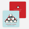 Penguin Pyramid Holiday Cards - Blue