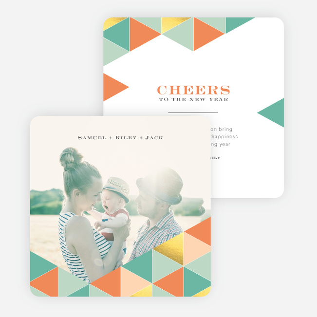Golden Triangle Holiday Cards - Orange