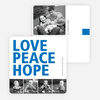 Love, Peace & Hope - Blue