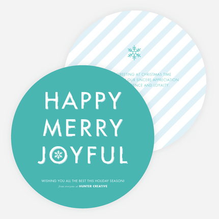 Happy, Merry, Joyful - Blue