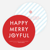 Happy, Merry, Joyful - Red