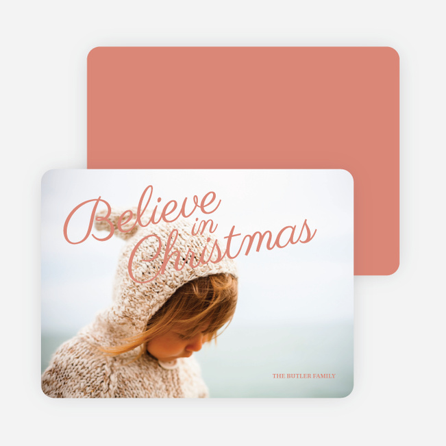 Believe in Christmas Cards - Red