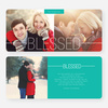Blessed Christmas Cards - Blue