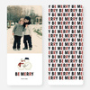 Kissing Snowmen Holiday Cards - Red