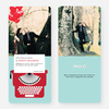 Holiday Typewriter Note Cards - Red