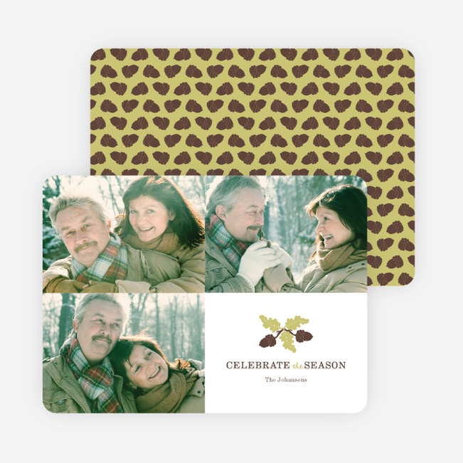 Pine Comb Holiday Cards - Yellow