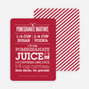 Pomegranate Recipe Holiday Cards - Red
