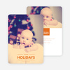 Happy Holiday Banner - Orange