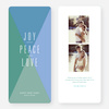 Joy Peace Love Portrait - Green