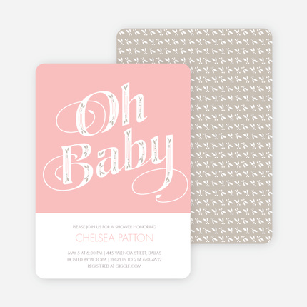 Oh Baby Pattern - Pink