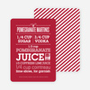 Pomegranate Recipe Holiday Cards - Red