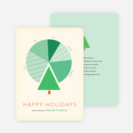 Corporate Pie Chart Cards - Green