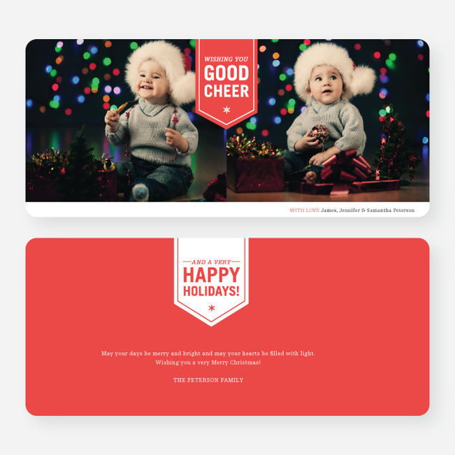 Wishing You Good Cheer Holiday Cards - Red