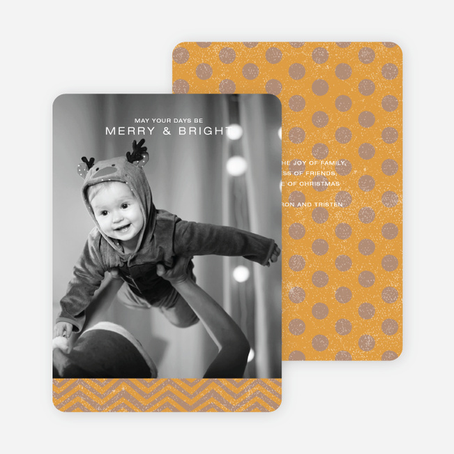 Charming Holiday Cards - Orange