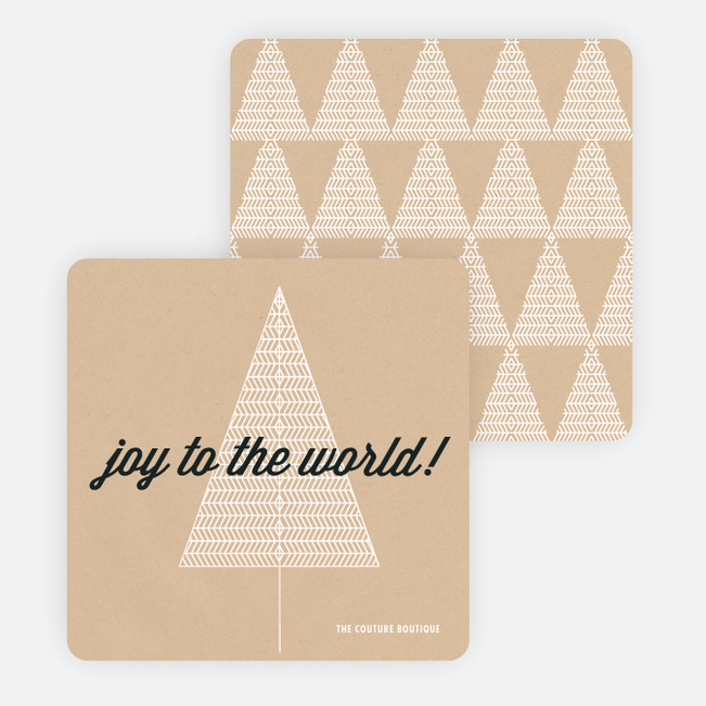 Joy to the World Christmas Cards - Black