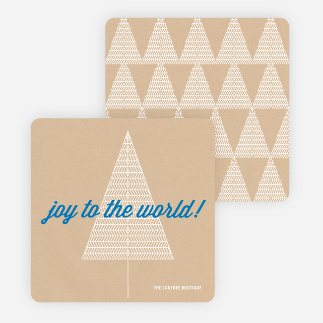 Joy to the World Christmas Cards - Blue