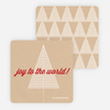 Joy to the World Christmas Cards - Red